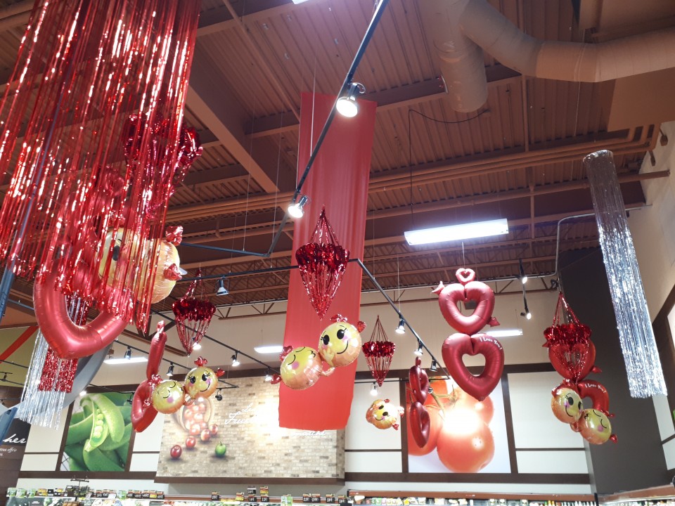 déco épicerie St-Valentin 31